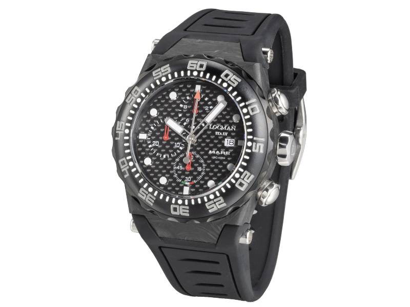 AUTOMATIC MEN'S WATCH CARBON/SILICONE MARE 300MT LOCMAN 0561C09A-CCCBGYSK2